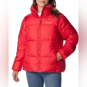 Columbia Women's Puffer Jacket Red Lily XXL